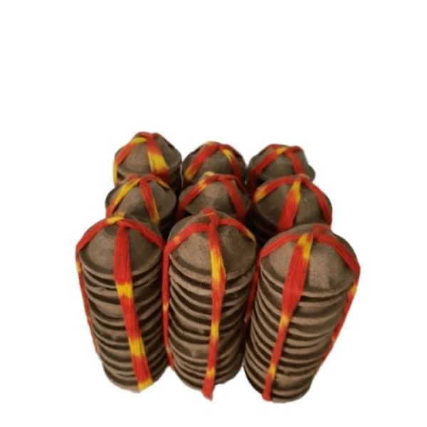 GavyaStore Cow Dung Diya | 21 Piece | Biodegradable | गाय के गोबर से बने दीपक - 